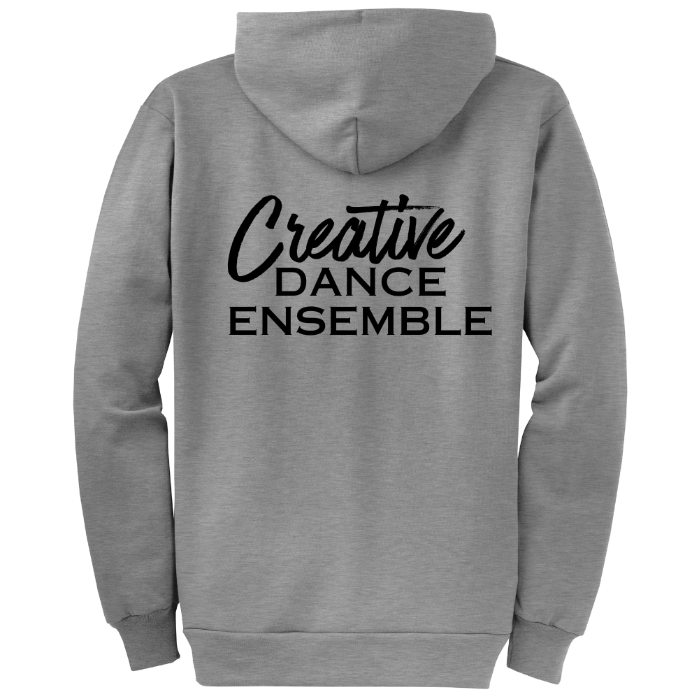 CREATIVE DANCE ENSEMBLE - Zipper Hoodie (Heather Grey)