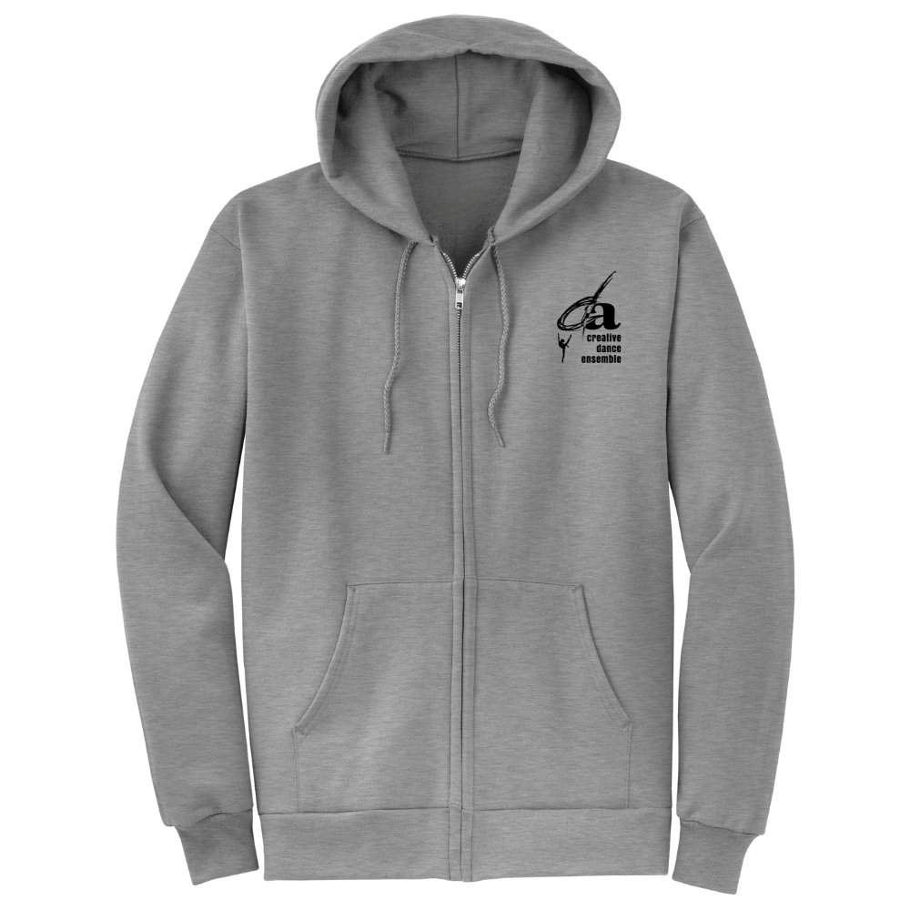 CREATIVE DANCE ENSEMBLE - Zipper Hoodie (Heather Grey)
